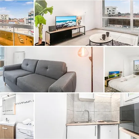 Homey Marble - Au Pied Du Tram / Proche Centre / Balcon Prive / Wifi Gratuit
